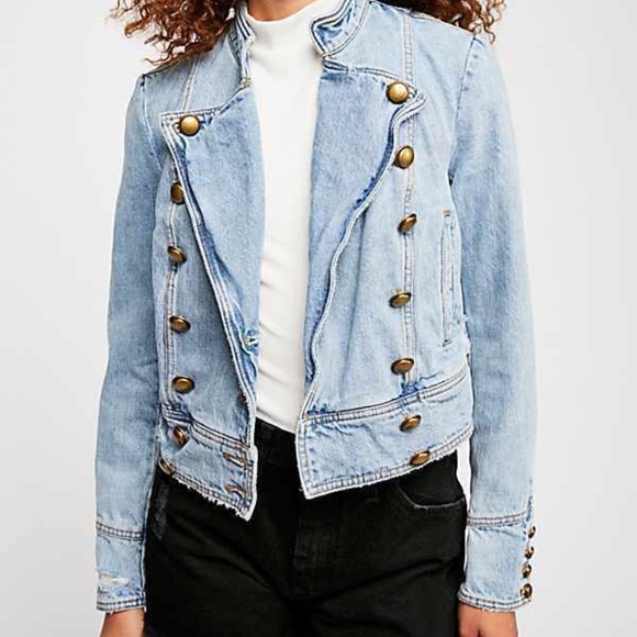 Free People Jackets & Blazers - NWOT Free People Ferry Denim Jacket